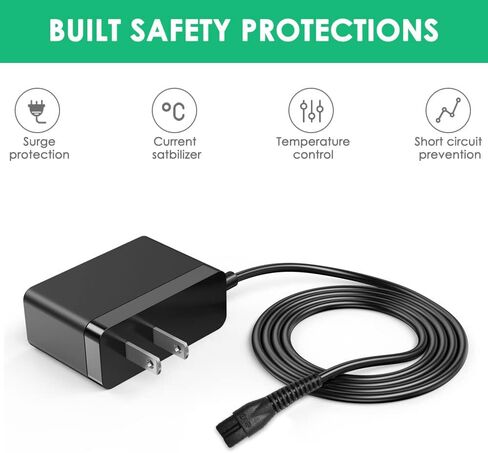 شاحن بديل من Mrgru لماكينة حلاقة الكلاب المتوافقة مع ماكينة قص الشعر منخفضة الضوضاء للكلاب من Oneisall، ماكينة قص الشعر الكهربائية الهادئة اللاسلكية، سلك شحن وسلك الطاقة in Kuwait