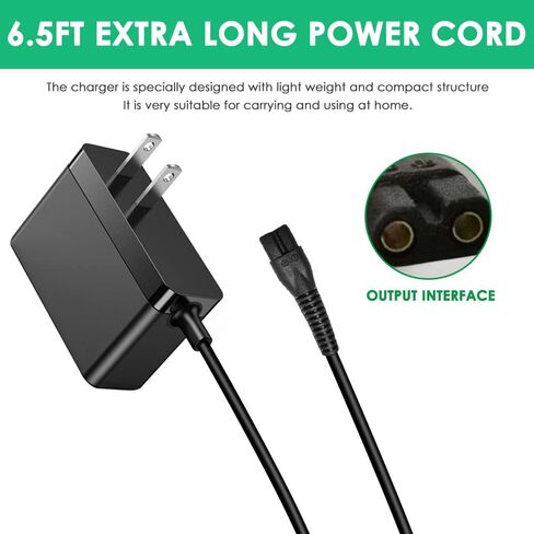 شاحن بديل من Mrgru لماكينة حلاقة الكلاب المتوافقة مع ماكينة قص الشعر منخفضة الضوضاء للكلاب من Oneisall، ماكينة قص الشعر الكهربائية الهادئة اللاسلكية، سلك شحن وسلك الطاقة in Kuwait