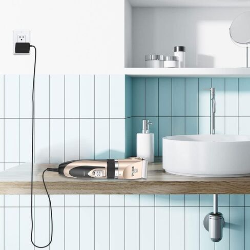 شاحن بديل من Mrgru لماكينة حلاقة الكلاب المتوافقة مع ماكينة قص الشعر منخفضة الضوضاء للكلاب من Oneisall، ماكينة قص الشعر الكهربائية الهادئة اللاسلكية، سلك شحن وسلك الطاقة in Kuwait