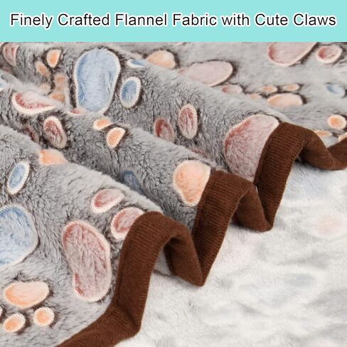 بطانيات كلب Awaytail للكلاب المتوسطة، بطانيات جرو للأريكة، بطانيات للحيوانات الأليفة لغطاء سرير الكلاب، بطانية قطط، بطانيات صوف ناعمة للكلاب والقطط، 76.2 سم × 50.8 سم (أسمر + أرجواني + بني، 3 عبوات) in Kuwait