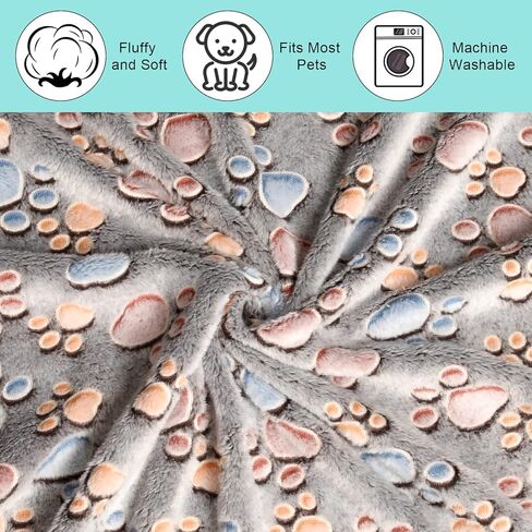بطانيات كلب Awaytail للكلاب المتوسطة، بطانيات جرو للأريكة، بطانيات للحيوانات الأليفة لغطاء سرير الكلاب، بطانية قطط، بطانيات صوف ناعمة للكلاب والقطط، 76.2 سم × 50.8 سم (أسمر + أرجواني + بني، 3 عبوات) in Kuwait