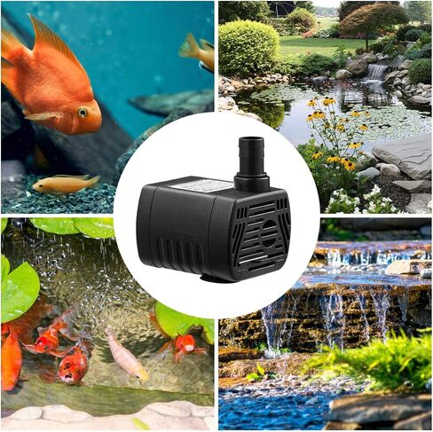 UEETEK USB-1020 DC 3.5V -9V 3W USB Brushless Submersible Water Pump Aquarium Fountain Pond Pump (Black) in Saudi Arabia