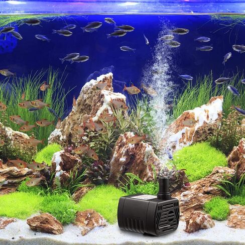 UEETEK USB-1020 DC 3.5V -9V 3W USB Brushless Submersible Water Pump Aquarium Fountain Pond Pump (Black) in Saudi Arabia