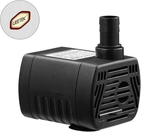 UEETEK USB-1020 DC 3.5V -9V 3W USB Brushless Submersible Water Pump Aquarium Fountain Pond Pump (Black) in Saudi Arabia