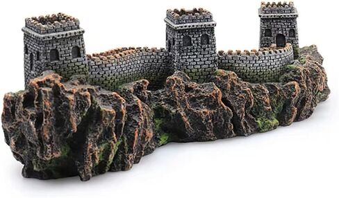 PATKAW حوض للأسماك المناظر الطبيعية الديكور Miniture التماثيل الحيوانية المصغرة التماثيل الجنية حوض السمك مخبأ الكهف حوض للأسماك الديكور مشهد مصغر تمثال خزان الأسماك زخرفة الطاولة in Kuwait