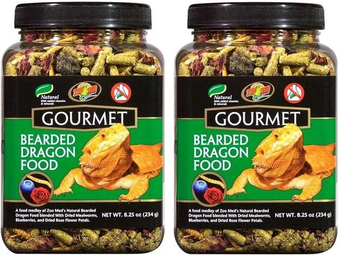 Zoo Med Gourmet Bearded Dragon Food, 8.25 oz each (Pack of 2) in Saudi Arabia