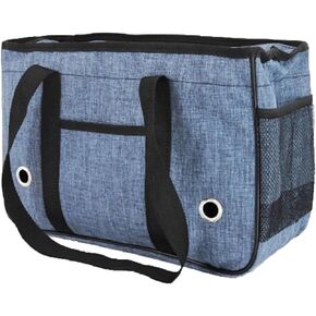 Small Medium Dogs Handbag Winter Pet Carrier Tote Pet Cat House Portable Cat Handbag (Small, Blue) in Saudi Arabia