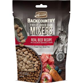 Merrick Backcountry Freeze Dried Raw Grain Free Dry Meal Mixers, Premium and Natural Dog Food Toppers, Beef - 5.5 oz. Pouch in Kuwait