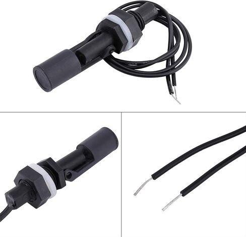 مفتاح تعويم مستشعر مستوى المياه، 100 فولت تيار مستمر، مستشعر مستوى الماء الأسود، خزان حوض السمك، مفتاح تعويم أفقي مثبت على الجانب لخزان حوض السمك in Kuwait