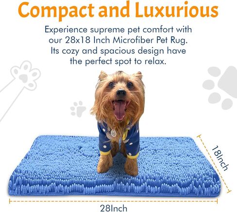 Ultra Absorbent Microfiber - Door Rugs for Pets, Chenille - FEET and Quick Drying Anti-Slip Suitable for Washing Machine and Dryer, Easy to Clean, Ideal for Home, car, and pet Dog Cages. in Saudi Arabia