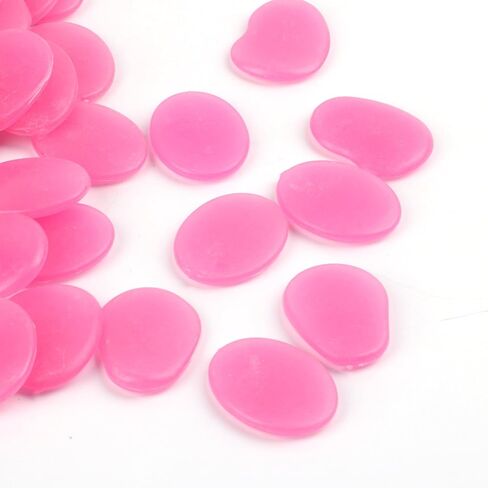 Glow in The Dark Stones,Glow Pebbles,Garden Pebbles,Glow Gravel Rocks Decorative Pebbles Stones for Aquarium Fish Tank Garden Gift Decoration (Flake Shape, 44pcs,315g/11.11oz/0.69lb) (Purple) in Kuwait