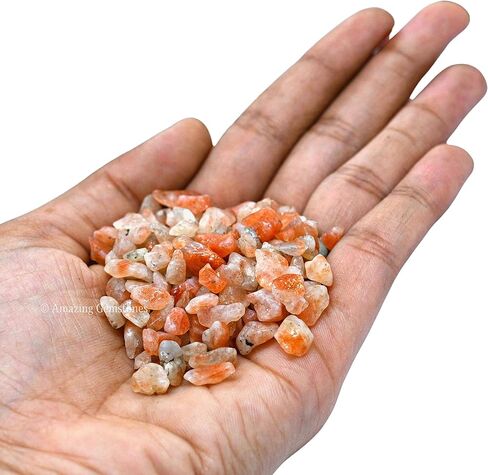 Amazonite Crystal Chips Aquarium Gravel Rocks - Carnelian Chips Bulk Fish Tank Gravel, Small Tumbled Stone Chips and Tiny Crystals for Decoration (Natural AAA Grade Gemstones) (1000+ Carat Chips) in Saudi Arabia
