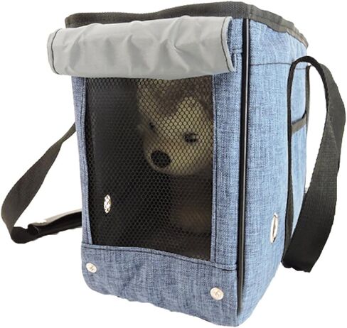 Small Medium Dogs Handbag Winter Pet Carrier Tote Pet Cat House Portable Cat Handbag (Small, Blue) in Saudi Arabia