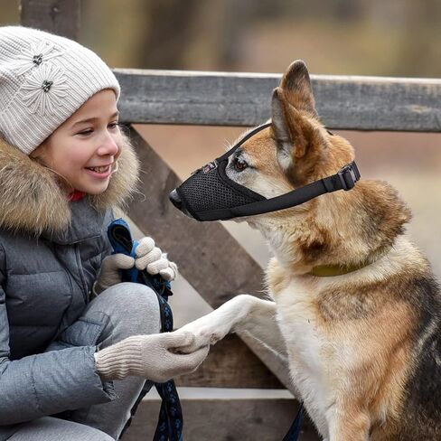 Dog Muzzles, Adjustable Soft Muzzle for Biting Barking Chewing, Dog Mask Suitable for Small Medium Large Dogs, Comfortable Long Snout in Kuwait