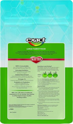 Kaytee Exact Rainbow Large Pet Parrot Food, 20 Pound in Saudi Arabia