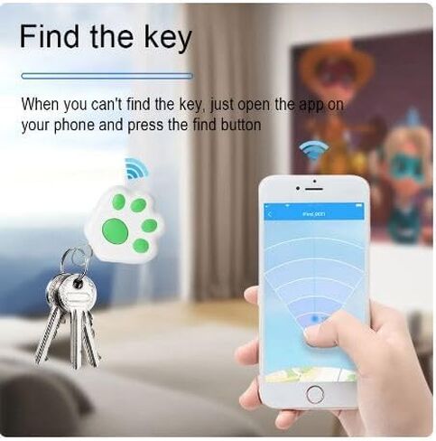 جهاز BAIRLUX Dog Claw Bluetooth لمنع فقدان الهواتف المحمولة والمحافظ والمفاتيح وحقائب الظهر والأجهزة للبحث ثنائي الاتجاه، جهاز تعقب ذكي مخفي لمكافحة الفقدان ومحدد موقع الكلاب والقطط in Saudi Arabia