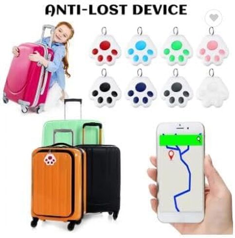 جهاز BAIRLUX Dog Claw Bluetooth لمنع فقدان الهواتف المحمولة والمحافظ والمفاتيح وحقائب الظهر والأجهزة للبحث ثنائي الاتجاه، جهاز تعقب ذكي مخفي لمكافحة الفقدان ومحدد موقع الكلاب والقطط in Saudi Arabia