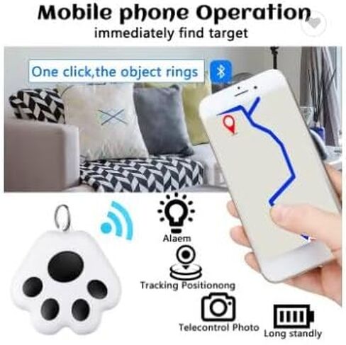 جهاز BAIRLUX Dog Claw Bluetooth لمنع فقدان الهواتف المحمولة والمحافظ والمفاتيح وحقائب الظهر والأجهزة للبحث ثنائي الاتجاه، جهاز تعقب ذكي مخفي لمكافحة الفقدان ومحدد موقع الكلاب والقطط in Saudi Arabia