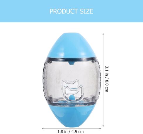 ألعاب إطعام السحلية من TEHAUX، موزع سحلية على شكل الرجبي ألعاب تغذية التنين الملتحي، ألعاب تفاعلية للطعام للأبوص والحيوانات الصغيرة، لون عشوائي in Kuwait