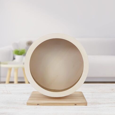 Small Pets Exercise Wheel Hamster Wooden Mute Running Spinner Wheel Play Toy for Rat Gerbil Mice Chinchillas Hedgehogs Guinea Pigs (Large 11.4") in Kuwait