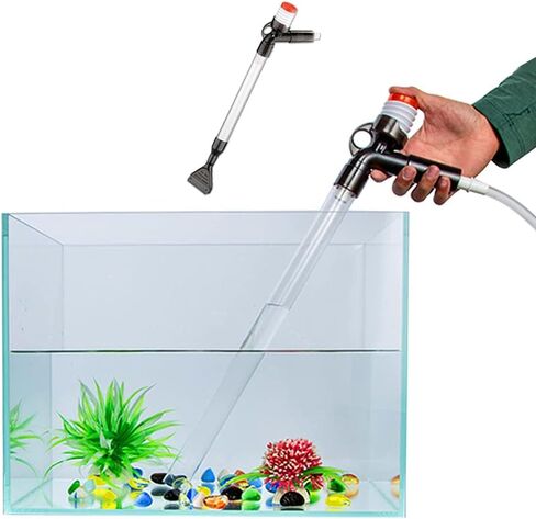 Meiyiu Aquarium Gravel Cleaner,Quick Water Changer with Air-Pressing Button,Fish Tank Sand Cleaner Kits Algae Scrapers Set in Saudi Arabia