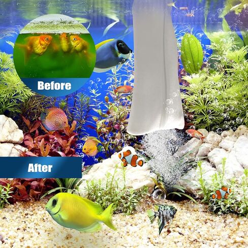 اكياس فلتر حوض السمك - جوارب فلتر حوض السمك 4 × 14 انش بتصميم سحاب - سهلة التنظيف وعالية الجودة 200 ميكرون - ملحقات حوض السمك للمياه المالحة / المياه العذبة عبوة من قطعتين in Kuwait