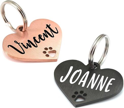 Ultra Joys Personalized Dog Tags - Engraved Pet ID Tag, Large Black Bone in Saudi Arabia