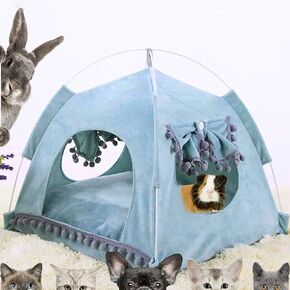 Cat Tent, Dog Bed, Small Pet Beds to Relieve Anxiety - Calming Princess Dog Bed - Cat Tents for Indoor Cats - Dog Tent Bed - Dog House Indoor for All Seasons - Ideal for Small/Medium Pets [Size: M] in Saudi Arabia