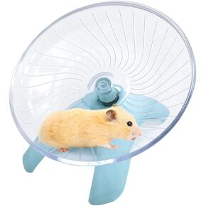 Hamster Wheel Flying Saucer Exercise Toys, Silence Quite Spinner, for Gerbil Rat Mouse Mice Dwarf Hamster and Other Small Animal（Blue） in Saudi Arabia