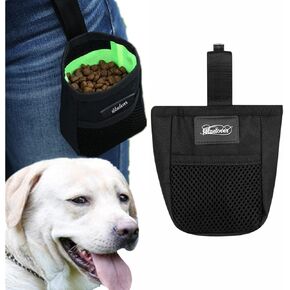 Mini Dog Treat Training Pouch Pet Kibble Treat Snack Bag Portable Puppy Bait Reward Pouch Pet Training Waist Bag Dog Treat Carrier Holder Food Storage Container Pocket for Walking Training Reward in Saudi Arabia