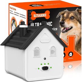 Anti Barking Device, 3 Levels Ultrasonic Dog Barking Control Devices & Dog Behavior Training Tools, 50 FT Outdoor Waterproof Bark Box for Dog All Size in Kuwait