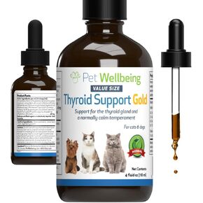 Pet Wellbeing Thyroid Support Gold for Cats - Thyroid Support, 2 oz in Saudi Arabia
