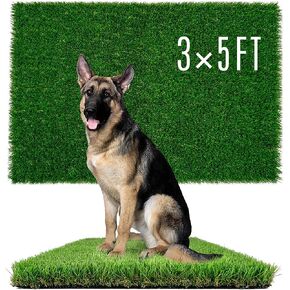 Dogs Grass for Potty Training, Artificial Grass for Dogs Puppy Fake Grass Pads 3×5ft Large Dogs Supplies Pets Litter Rugs for Puppy Training