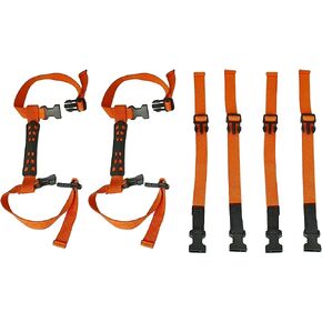 BBpara - Easy-Carry Straps with Handle,Fit 6-Panel 8-Panel 12-Panel 16-Panel of All Heights Dog Playpen, Fit Metal Rods,Fit Heavy Boxes，2 Set