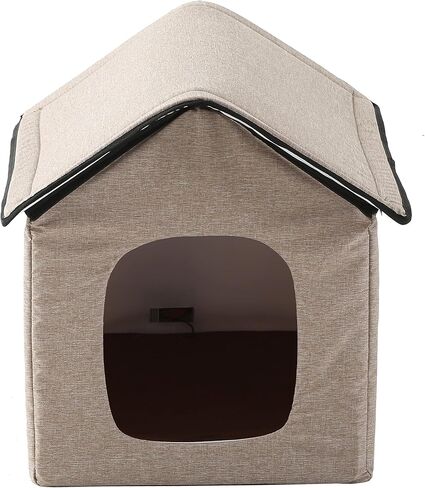 Pet Life 'Hush Puppy' Electric Heating and Cooling Smart Cat and Dog House - Heated Dog Pad or Pet Mat with a Built-in Powered Cooling Fan - Features Smart Touch Control, Folds for Easy Travel in Kuwait