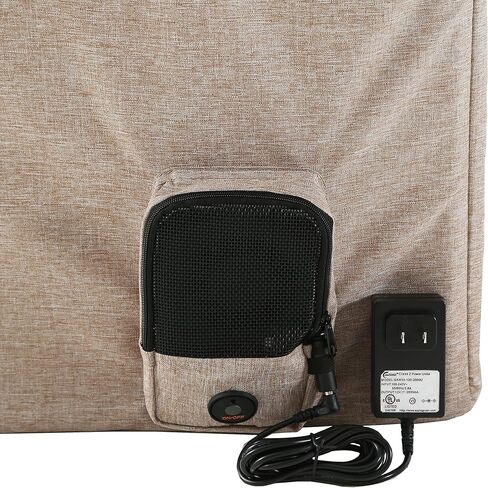 Pet Life 'Hush Puppy' Electric Heating and Cooling Smart Cat and Dog House - Heated Dog Pad or Pet Mat with a Built-in Powered Cooling Fan - Features Smart Touch Control, Folds for Easy Travel in Kuwait
