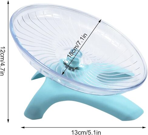 Hamster Wheel Flying Saucer Exercise Toys, Silence Quite Spinner, for Gerbil Rat Mouse Mice Dwarf Hamster and Other Small Animal（Blue） in Kuwait