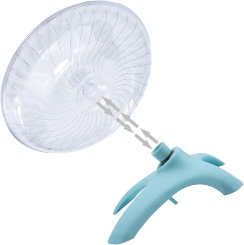 Hamster Wheel Flying Saucer Exercise Toys, Silence Quite Spinner, for Gerbil Rat Mouse Mice Dwarf Hamster and Other Small Animal（Blue） in Kuwait