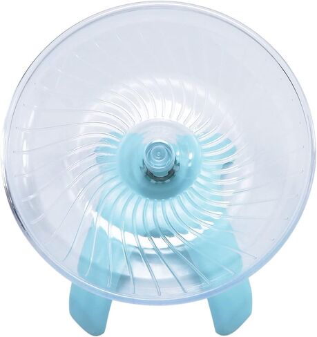Hamster Wheel Flying Saucer Exercise Toys, Silence Quite Spinner, for Gerbil Rat Mouse Mice Dwarf Hamster and Other Small Animal（Blue） in Kuwait