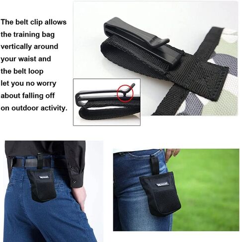 Mini Dog Treat Training Pouch Pet Kibble Treat Snack Bag Portable Puppy Bait Reward Pouch Pet Training Waist Bag Dog Treat Carrier Holder Food Storage Container Pocket for Walking Training Reward in Kuwait