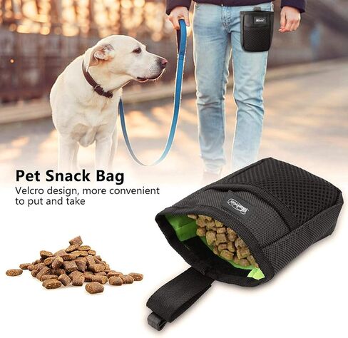 Mini Dog Treat Training Pouch Pet Kibble Treat Snack Bag Portable Puppy Bait Reward Pouch Pet Training Waist Bag Dog Treat Carrier Holder Food Storage Container Pocket for Walking Training Reward in Kuwait