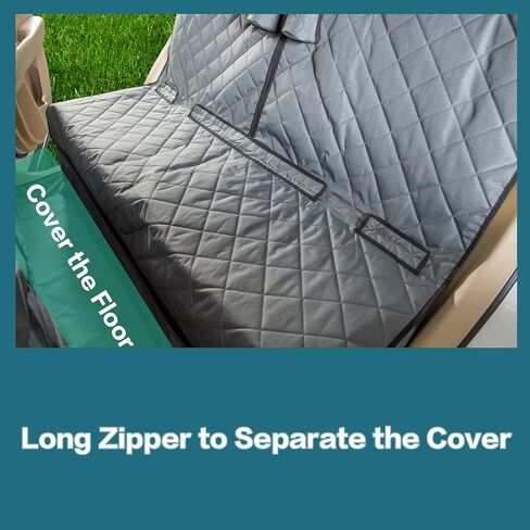 Car Seat Cover for Dogs All Covered Back Seat Cover with Mesh Window, Bench and Hammock Seat Cover Combination Detachable Pet Seat Cover Suitable for Most Vehicles (Black, X-Large) in Kuwait