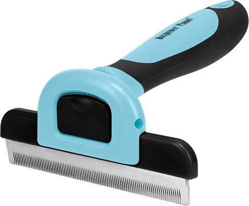 Maxpower Planet Pet Grooming Brush - Deshedding Tool for Dogs and Cats - Short and Medium Hair Deshedder Comb - Reduces Shedding up to 95% - Blue in Saudi Arabia