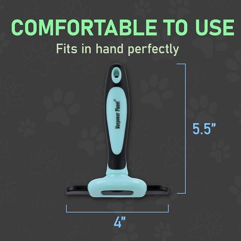 Maxpower Planet Pet Grooming Brush - Deshedding Tool for Dogs and Cats - Short and Medium Hair Deshedder Comb - Reduces Shedding up to 95% - Blue in Saudi Arabia