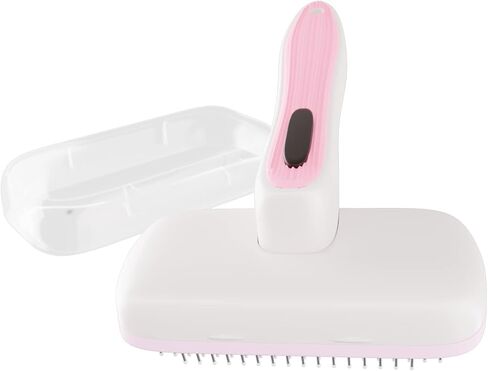 Dog Brush - Self Cleaning Dog and Cat Hair Brush, Efficient Shedding Grooming Tool for Long and Short Haired Dogs & Indoor Cats, Deshedding Comb (Blue) in Kuwait