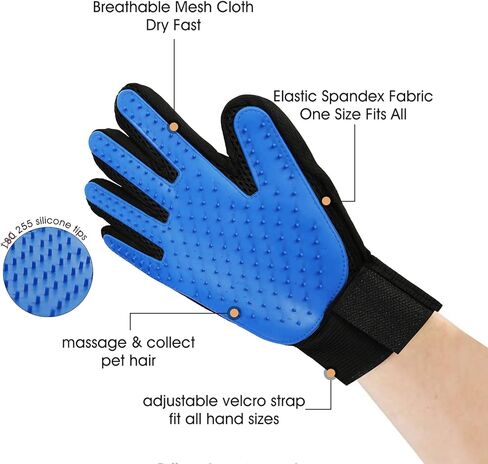 3 Pcs Pet Washable Pee Pads 30*36 & Pet Grooming Gloves, Reusable Pee Pads for Dogs, Non-Slip Pet Training Pads, Puppy Pads with Waterproof Bottom for Small Medium Large Dogs in Kuwait