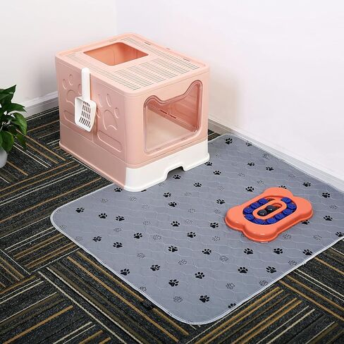 3 Pcs Pet Washable Pee Pads 30*36 & Pet Grooming Gloves, Reusable Pee Pads for Dogs, Non-Slip Pet Training Pads, Puppy Pads with Waterproof Bottom for Small Medium Large Dogs in Kuwait