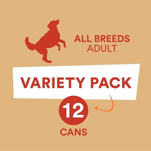 WholeHearted Plus Wet Dog Food Variety Pack for All Life Stages, 12.5 oz., Count of 12 in Kuwait