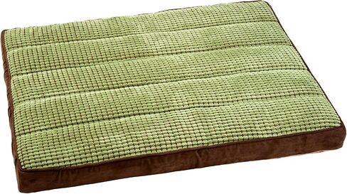 Neat Solutions for Pets Pillow Top Comfort Pet Lounge with 2-Tone Niblet, 25-Inch by 33-Inch, Moss/Chestnut in Saudi Arabia