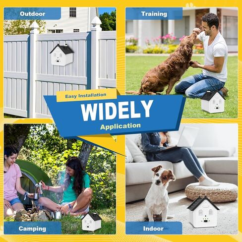Anti Barking Device, 3 Levels Ultrasonic Dog Barking Control Devices & Dog Behavior Training Tools, 50 FT Outdoor Waterproof Bark Box for Dog All Size in Kuwait